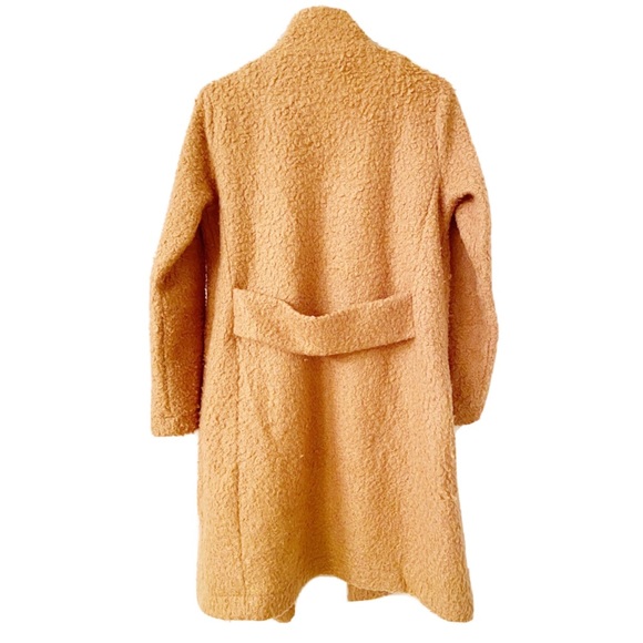 A New Day Fuzzy Open Front Overcoat Tan Size XS - Picture 3 of 7